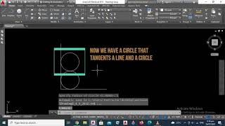 HOW TO USE THE TAN TAN RADIUS COMMAND IN AUTOCAD?