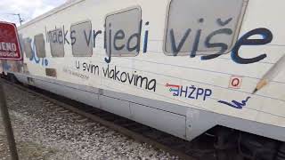 HŽPP 1142 I SLOVENSKE ŽELEZNICE Vinkovci-Zagreb-Dobova-Vilach u Čulincu (oko 115 km,h)