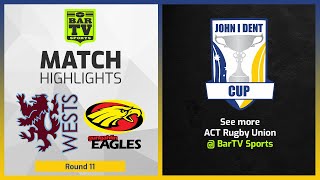 Wests Lions vs Gungahlin Eagles - Round 11 Highlights - John I Dent Cup 2022