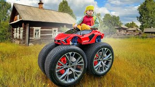 Dima construit une voiture Power Wheels géante