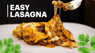 Beef Lasagna Recipe | easy dinner with ooffood