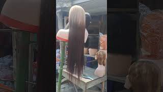 SEE BONE STRAIGHT HAIR O. 😆 🤣 😂 #hair #hairstyle #bonestraight #WEAVON #youtube