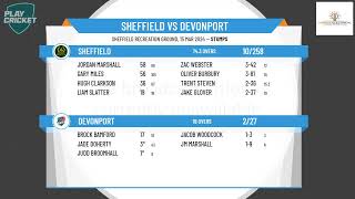 Cricket North West - CNW Men's Second Grade - Semi Final 1 - Sheffield v Devonport - Day 1