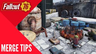 Fallout 76 CAMP tutorial - Merge items ideas for Amazing builds Episode 1