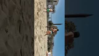 Beach tenis en playa bogatell Barcelona