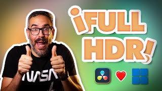 HDR en Windows NATIVO en DaVinci Resolve 19 😎 [Cómo activarlo]