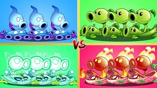 Pvz 2 Gameplay - Best PEA & VINE Plants Combo Challenge - Who Will Win ？