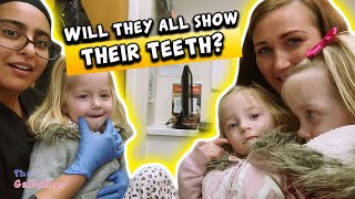 TRIPLETS Trip to the Dentist | Will they all show their teeth?