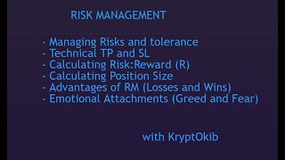 Risk Management | Technical Analysis | Risk:Reward | Position Sizing | Cryptocurrency Trading