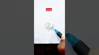 Cursive Signature | Arnab | Sk cursive art ✅