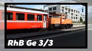 RhB Ge 3/3 shunts at Chur!