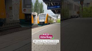 Ein RB33 mit der neuen BR 1622 fährt am Bahnhof Charlottenhof in Potsdam ab | ÖPNVinBB | #shorts