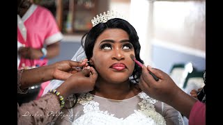 Mariage gabonais (Pendant la séance Makeup de la mariée)