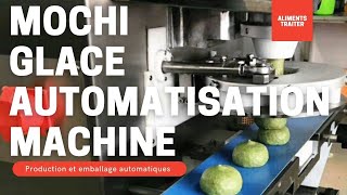 Machine à crème glacée Mochi | Machine d'emballage automatique pour connecter le fabricant de mochi