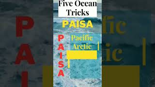 Mnemonics for Five Oceans/Trick to Remember Five Oceans #gkfacts #geography #facts @iAspirant