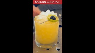 Saturn Gin Cocktail Recipe for Earth Day 2024 🌎🪐