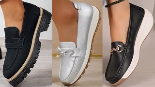 LATEST COMFORTABLE CLASSIC SLIP ON SHOES 2025 NEW DESIGNS FOR WOMEN LATEST CASUAL WEAR SHOES DESIGNS