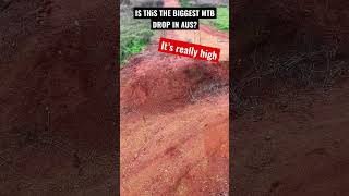 Big MTB drop in Aus #mtb #drop #bigdrop