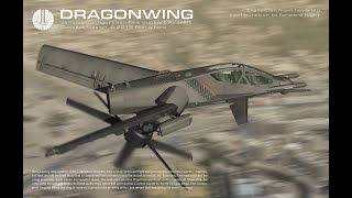 Pan Spatial DRAGONWING Variable-Configuration Fire Support Aircraft: Original Transition Animations