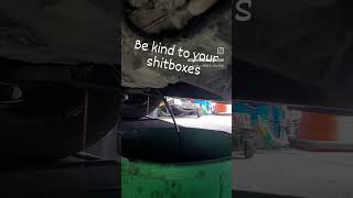 Treat them good #shitbox #classiccar #oilchange #ford #musclecar #garage