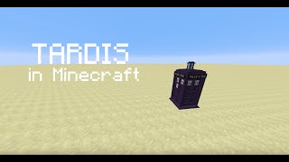 [1.9 Vanilla] TARDIS in Minecraft! - New console and sounds!