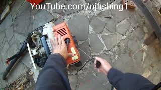 leaf blower back pack won't start? carb? fuel? Stihl BR 400