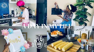 VLOG: A day in my life at home| Crafting+Cooking| Namibian YouTuber