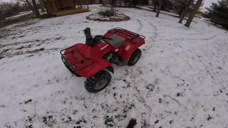 Fourtrax snow and ice drifting