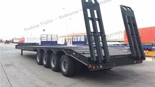 3 and 4 axles 30-100 ton lowboys low bed semi trailer for sale