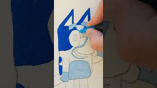 Drawing Bluey with Posca Pens #shorts