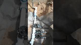 BEST sprinkler MANIFOLD build INSTRUCTIONS. Pt6 FITTING  #shorts #shortsvideo #diy #sprinkler