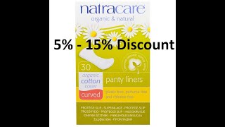 Discount - Natracare, Organic & Natural Panty Liners, Curved, 30 Liners Review