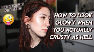 how to fake dewy skin when you dry af