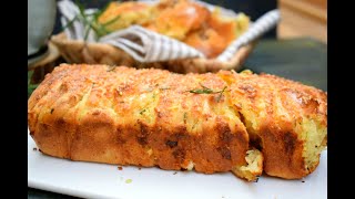 Cheesy Pull Apart Garlic Bread with fresh herbs from my garden-Perfect treat to enjoy on a cozyday!