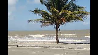 Ombak Badai. Pantai Air Papan Waktu 16.03