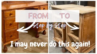 Vanity to Nightstands | Extreme Furniture Makeover | Shocking Transformation | Furniture Flip