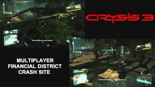 Crysis 3 crash site - financial district (shotgun & pole - 2 players view)