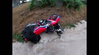 CRF300Rally Crash at the French Trans Euro Trail