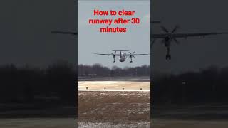 see how to clear runway from snow after every 30 minutes #world #aircraft