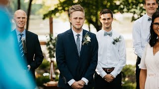 This First Look Will Have You In Tears | Erik & Mackenzie Intimate Wedding | Eden Prairie MN