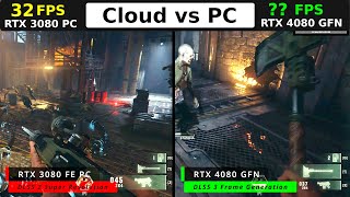 GeForce NOW 4080 vs 3080 PC; Warhammer 40K: Darktide; 4K Raytracing DLSS 2 vs 3 Benchmark