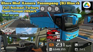 Share & Review Mod JB3 Hino rk RVT Kabin Penumpang & Livery nya   Bus simulator Indonesia