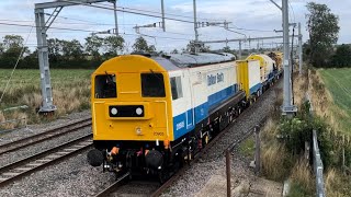 Class 20s 20905 20901 Drain Train Passes Kilby Bridge jn 9/9/2024