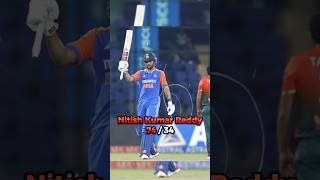 IND VS BAN 2nd T20 Highlights || Nitish Kumar 74(34) || Ind vs Ban #shorts #cricketshorts #indvsban