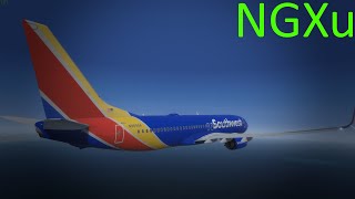 P3D Boeing 737-800 NGXu Ft Lauderdale ZAPPA4 Departure and Climb