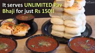 Unbelievable and unbeatable price for unlimited yummy pav bhaji in borivali East at Mr. Foody