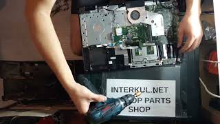 Acer Aspire ES1-711 disassembly replace LCD screen motherboard keyboard palmrest bottom case cooler