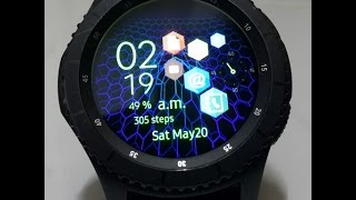 Samsung Gear S2 / S3 Watch Face - beautiful jumping net (Free Version)