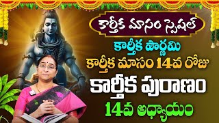 కార్తీకపురాణం 14వ రోజు కథ | Karthika Puranam Day 14 | Karthika Masam  Ramaa Raavi #sumantv