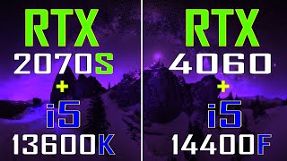 RTX 2070 SUPER + INTEL i5 13600K vs RTX 4060 + INTEL i5 14400F || PC GAMES TEST ||